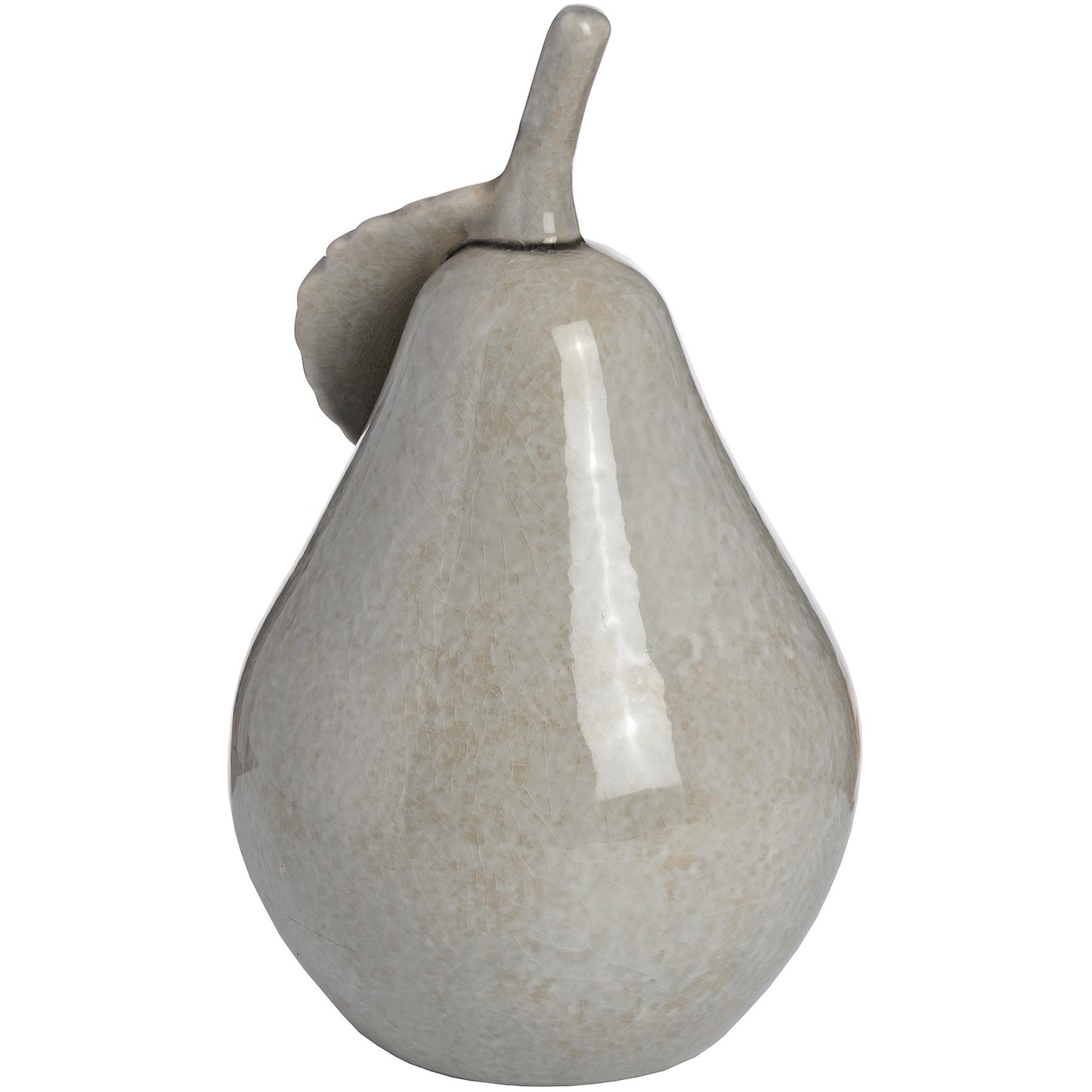 Antique Grey Large Ceramic Pear